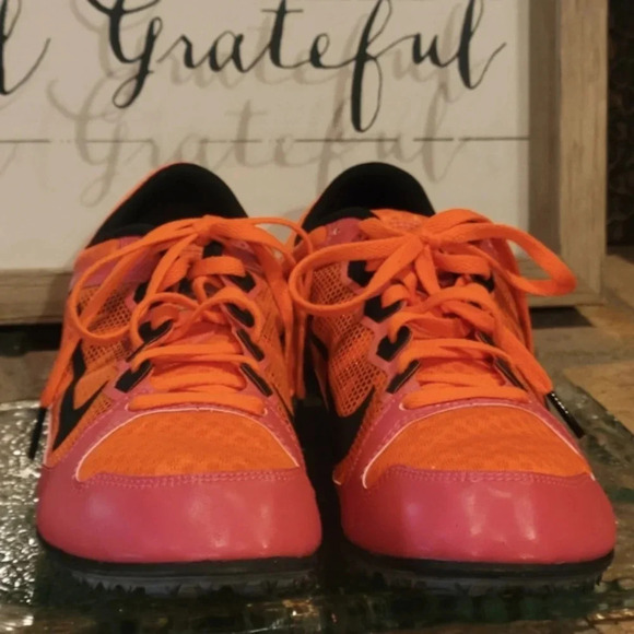 Nike Zoom Rival MD 7 Running Track & Field Atomic Red Mns 10.5 #616312-600 - Picture 2 of 8